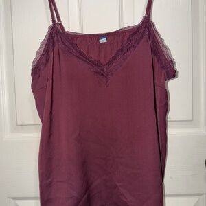 Old Navy Lace-Trim Satin Cami Top